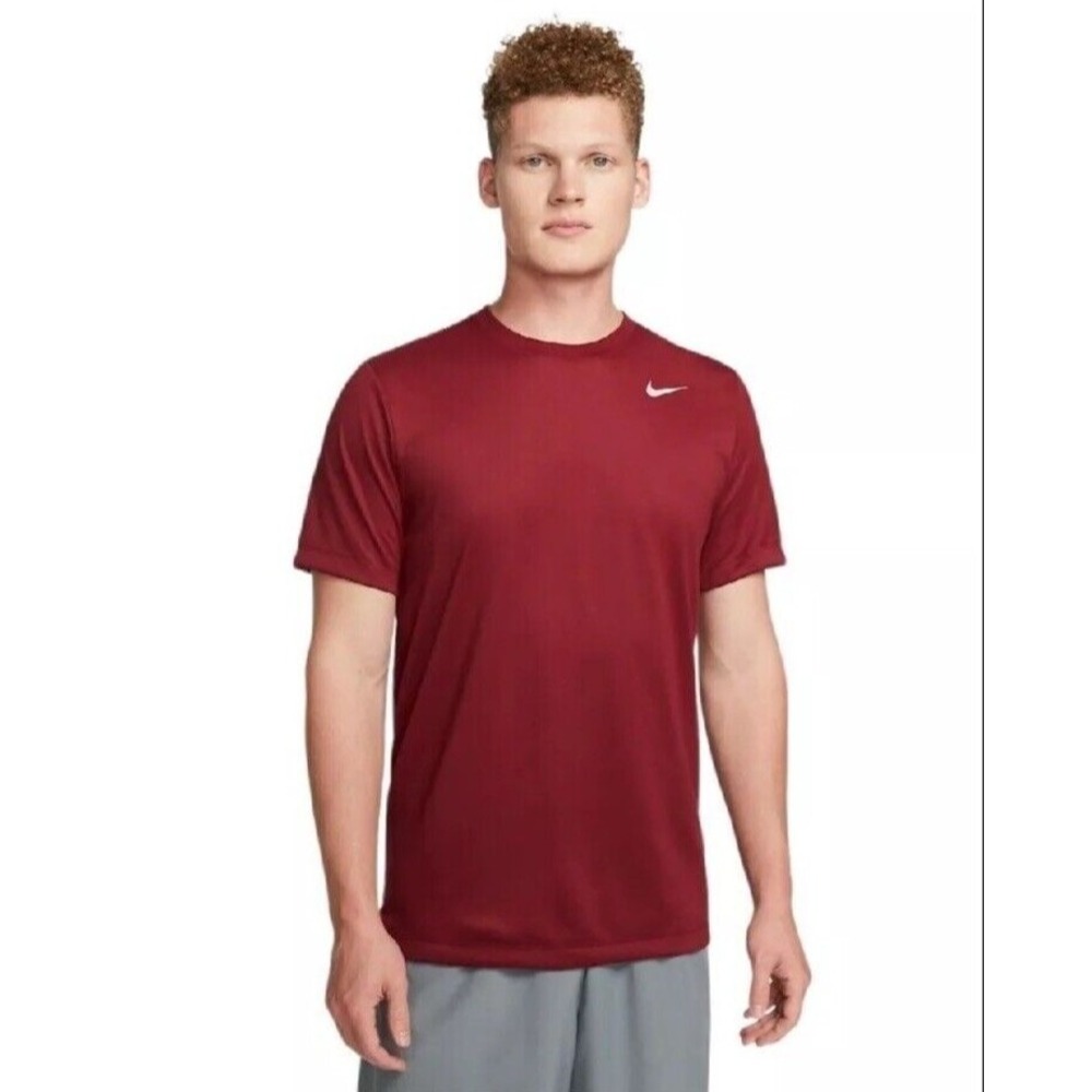 Nike Mens Dri-Fit T-Shirt Legend Fitness Gym Workout DX0989-677 Red XXL Training